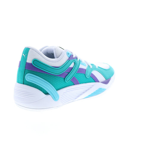Puma TRC Blaze Court 37658217 Mens White Canvas Athletic Basketball Shoes