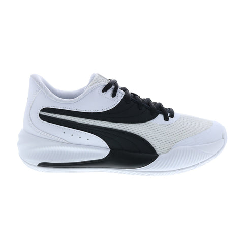 Puma Triple 37664005 Mens White Synthetic Lace Up Athletic Basketball Shoes