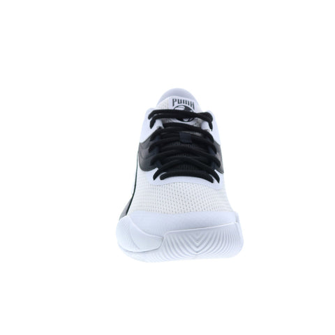 Puma Triple 37664005 Mens White Synthetic Lace Up Athletic Basketball Shoes