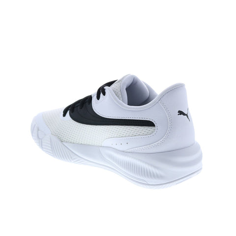 Puma Triple 37664005 Mens White Synthetic Lace Up Athletic Basketball Shoes