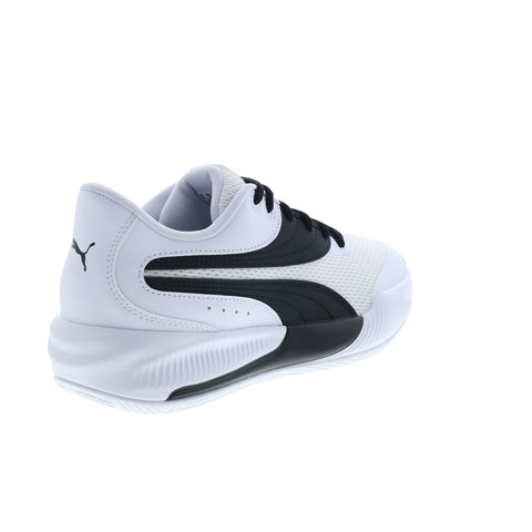 Puma Triple 37664005 Mens White Synthetic Lace Up Athletic Basketball Shoes
