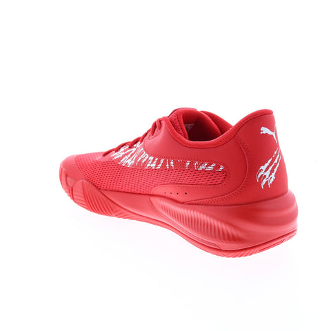 Puma Triple Unleash 37664102 Mens Red Synthetic Athletic Basketball Shoes