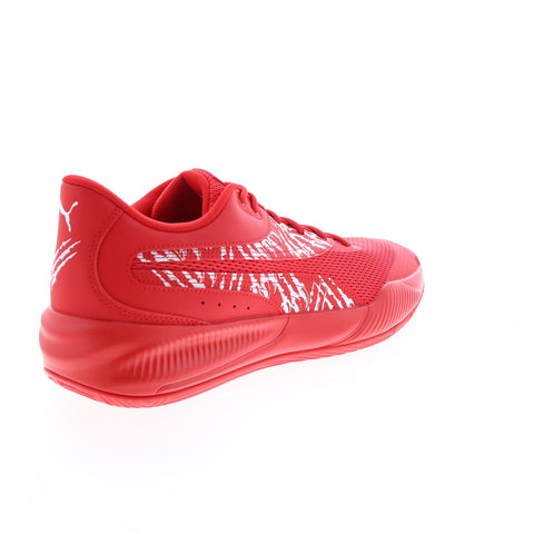 Puma Triple Unleash 37664102 Mens Red Synthetic Athletic Basketball Shoes