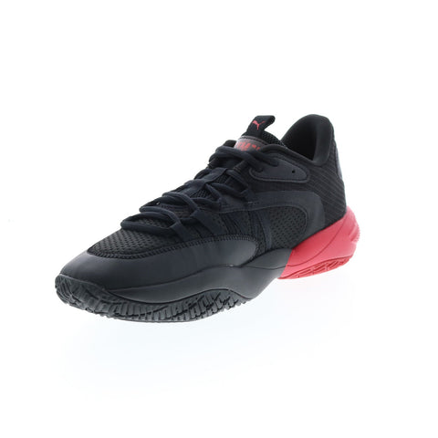 Puma Court Rider 2.0 Batman Mens Black Canvas Athletic Basketball Shoes