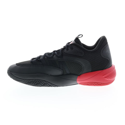 Puma Court Rider 2.0 Batman Mens Black Canvas Athletic Basketball Shoes