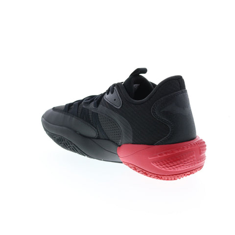 Puma Court Rider 2.0 Batman Mens Black Canvas Athletic Basketball Shoes