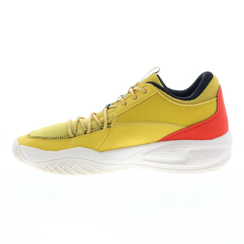 Puma Court Rider HC 37687501 Mens Yellow Synthetic Athletic Basketball Shoes