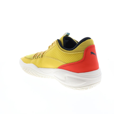 Puma Court Rider HC 37687501 Mens Yellow Synthetic Athletic Basketball Shoes