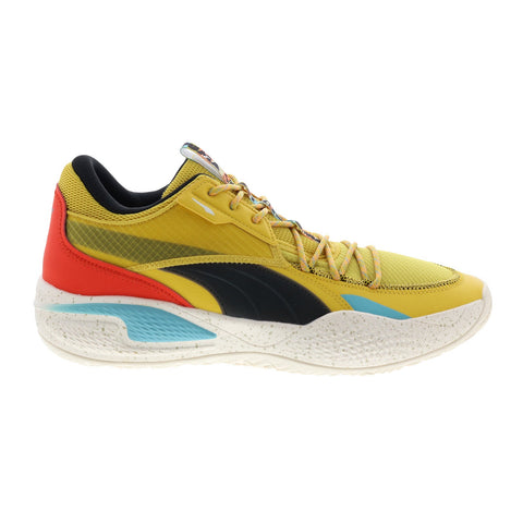 Puma Court Rider HC 37687501 Mens Yellow Synthetic Athletic Basketball Shoes