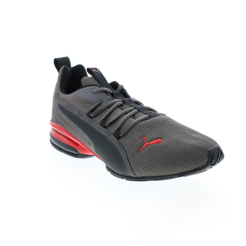 Puma Axelion NXT Camo 37696601 Mens Gray Canvas Athletic Running Shoes