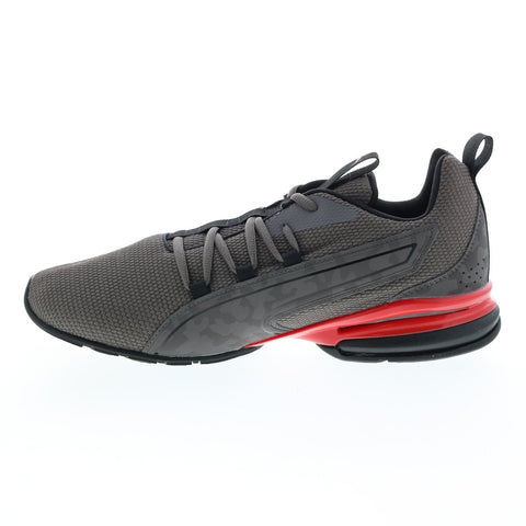 Puma Axelion NXT Camo 37696601 Mens Gray Canvas Athletic Running Shoes