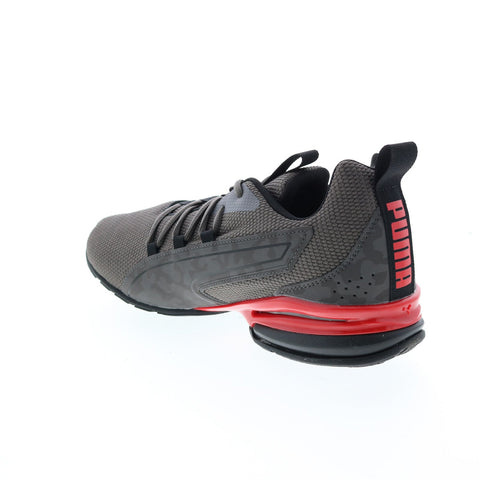 Puma Axelion NXT Camo 37696601 Mens Gray Canvas Athletic Running Shoes