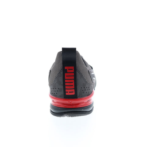 Puma Axelion NXT Camo 37696601 Mens Gray Canvas Athletic Running Shoes