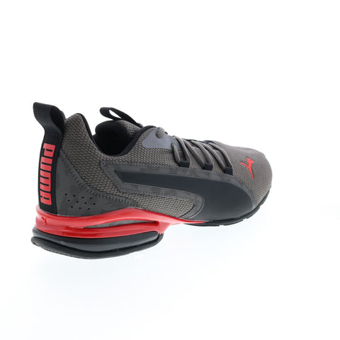 Puma Axelion NXT Camo 37696601 Mens Gray Canvas Athletic Running Shoes