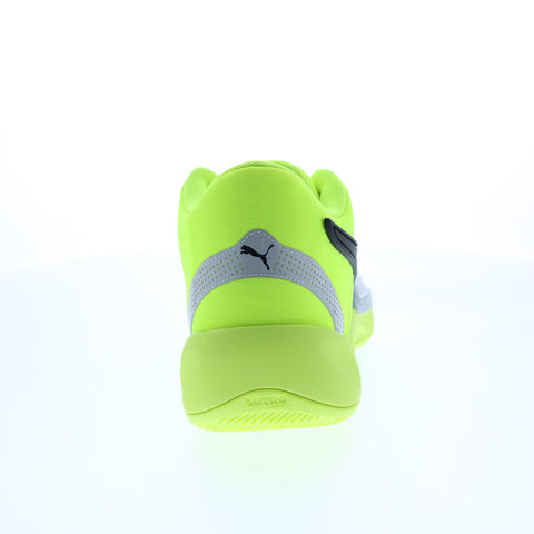 Puma Rise Nitro 37701205 Mens Green Synthetic Athletic Basketball Shoes