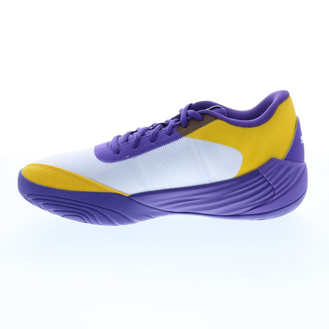 Puma Fusion Nitro Team 37703509 Mens Gray Athletic Basketball Shoes