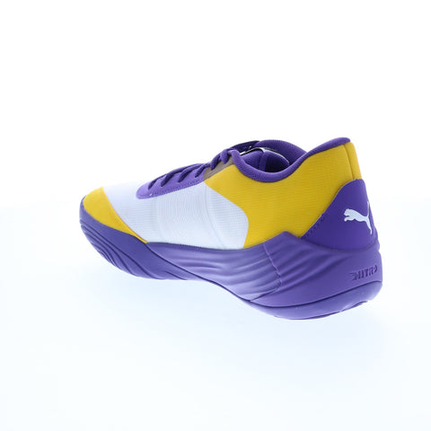 Puma Fusion Nitro Team 37703509 Mens Gray Athletic Basketball Shoes