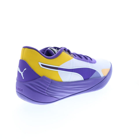 Puma Fusion Nitro Team 37703509 Mens Gray Athletic Basketball Shoes