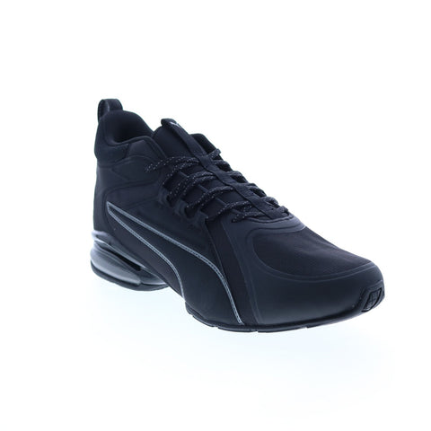 Puma Axelion Mid 37711901 Mens Black Canvas Athletic Cross Training Shoes