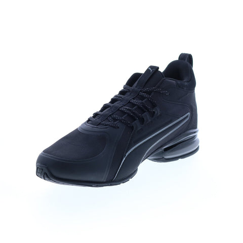 Puma Axelion Mid 37711901 Mens Black Canvas Athletic Cross Training Shoes