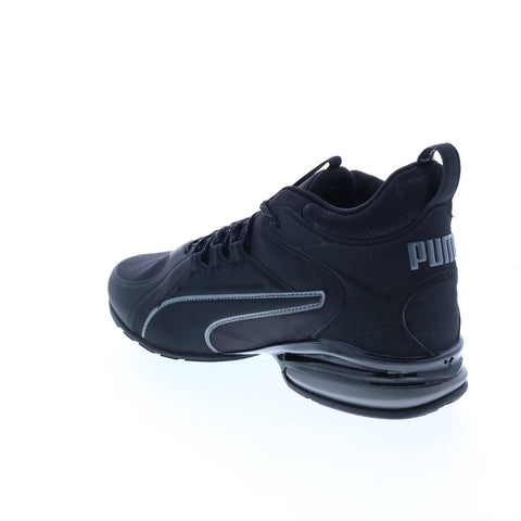 Puma Axelion Mid 37711901 Mens Black Canvas Athletic Cross Training Shoes
