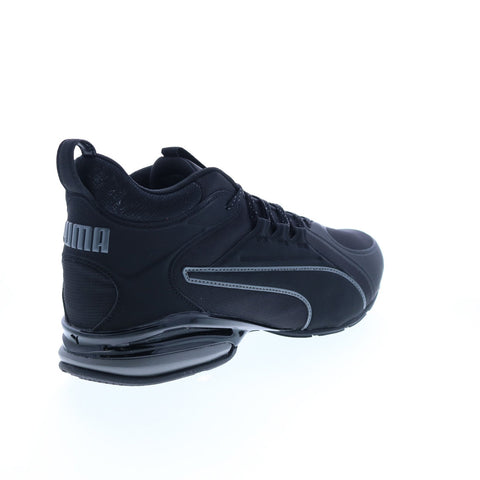 Puma Axelion Mid 37711901 Mens Black Canvas Athletic Cross Training Shoes