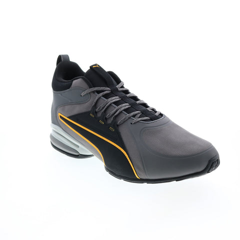 Puma Axelion Mid 37711902 Mens Gray Canvas Athletic Running Shoes