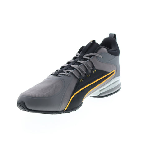 Puma Axelion Mid 37711902 Mens Gray Canvas Athletic Running Shoes