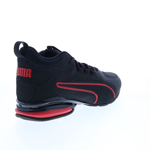 Puma Axelion Mid 37711903 Mens Black Canvas Athletic Running Shoes