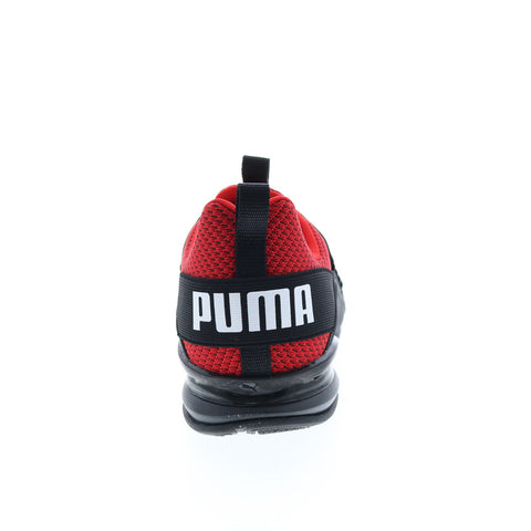 Puma Axelion Two-Tone 37719001 Mens Red Canvas Lace Up Athletic Running Shoes
