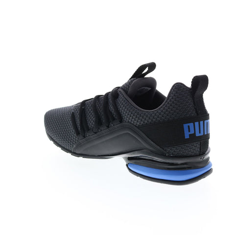 Puma Axelion Two Tone 37719002 Mens Gray Canvas Athletic Running Shoes