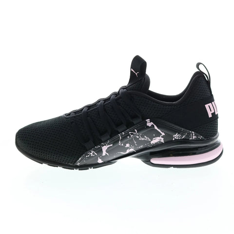 Puma Axelion Marble 37719702 Womens Black Canvas Athletic Running Shoes