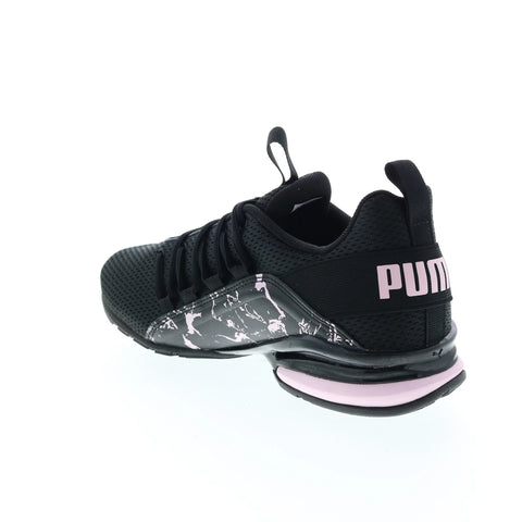 Puma Axelion Marble 37719702 Womens Black Canvas Athletic Running Shoes
