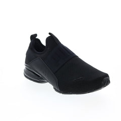 Puma Axelion Slip On 37719802 Mens Black Slip On Athletic Running 