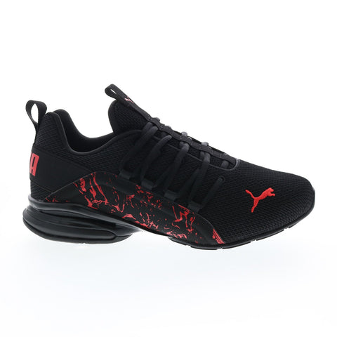 Puma Axelion City Escape 37722101 Mens Black Canvas Athletic Running Shoes