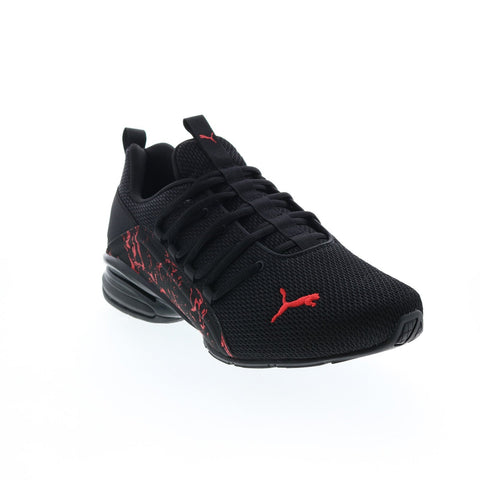 Puma Axelion City Escape 37722101 Mens Black Canvas Athletic Running Shoes