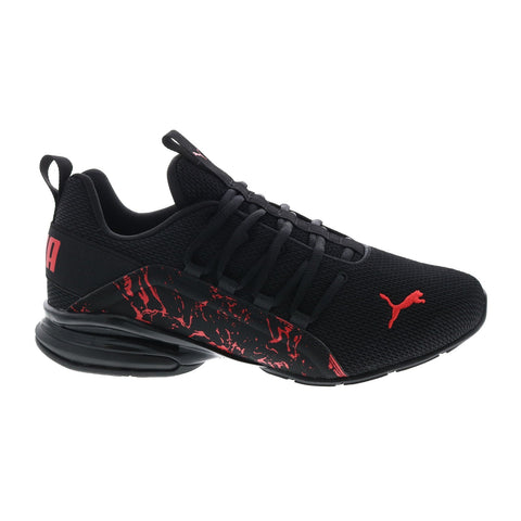 Puma Axelion City Escape 37722101 Mens Black Canvas Athletic Running Shoes
