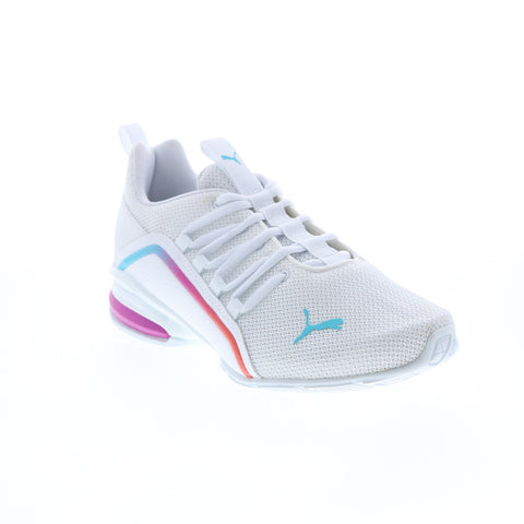 Puma Axelion Light Fade 37732301 Womens White Athletic Running Shoes