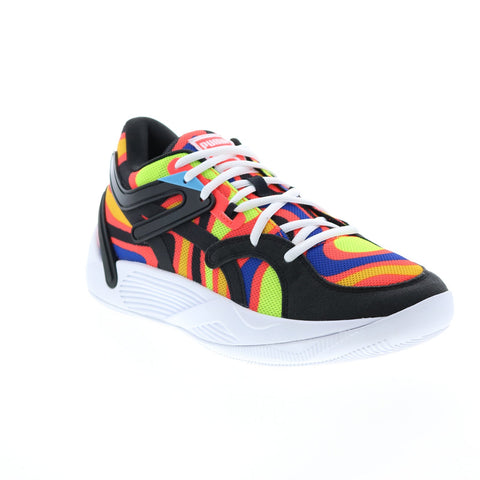 Puma TRC Blaze Court Lava 37739601 Mens Black Athletic Basketball Shoe