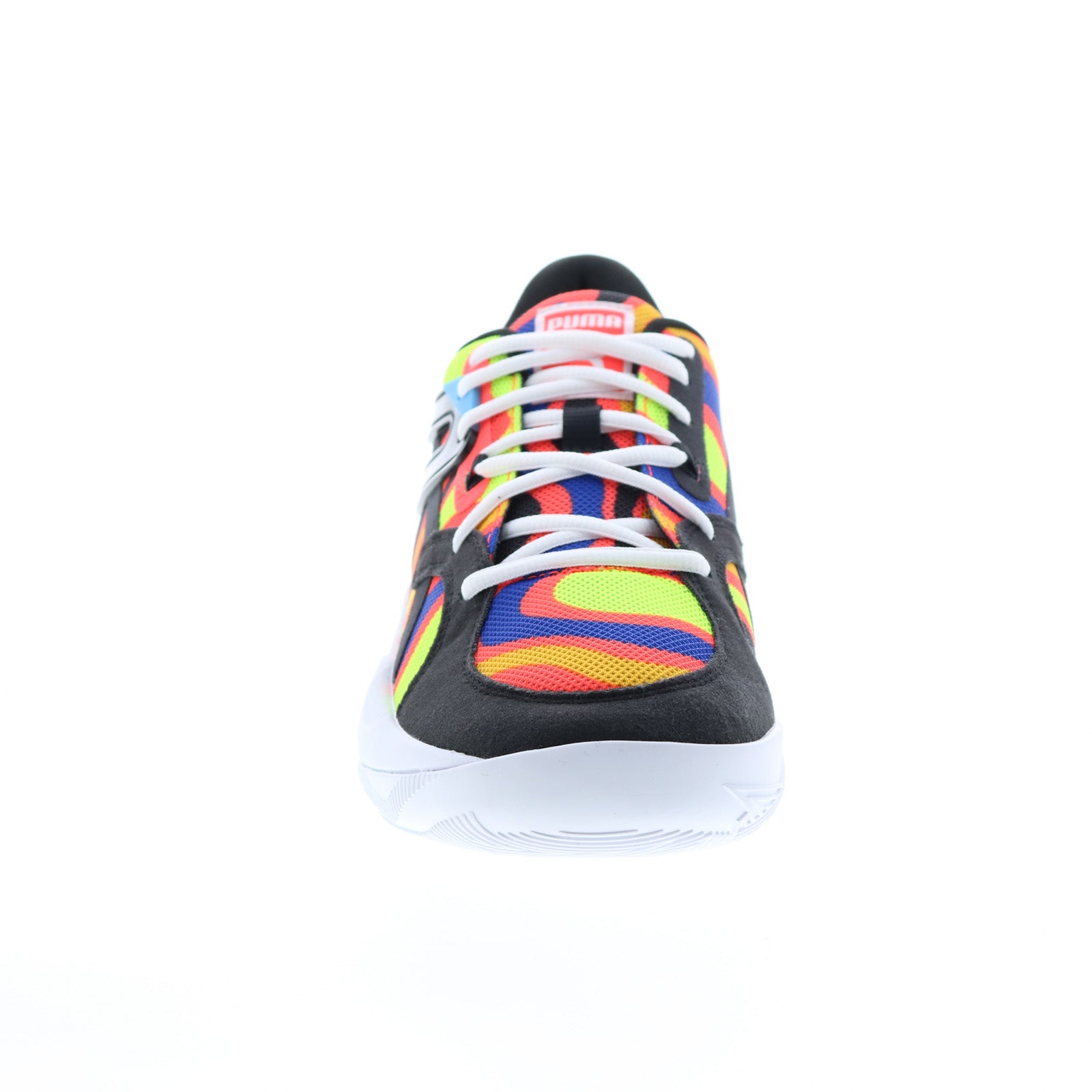 Puma Men\'s TRC Blaze Court Lava Basketball Shoes Sneakers Colorful Walking 16 Puma TRC Blaze Court Lava 37739601 Mens Black Athletic  main image 4