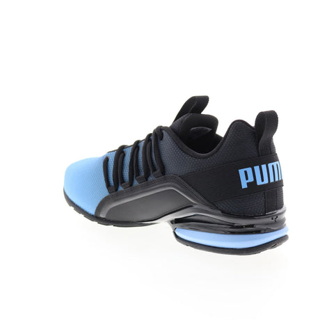 Puma Axelion Fade 37755502 Mens Blue Canvas Lace Up Athletic Running Shoes