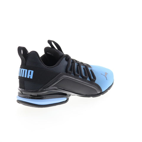 Puma Axelion Fade 37755502 Mens Blue Canvas Lace Up Athletic Running Shoes