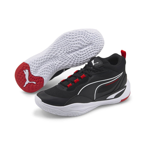 Puma Playmaker Pro 37757213 Mens Balck Canvas Athletic Basketball Shoes