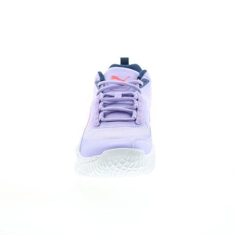 Puma Playmaker Pro Splatter 37757604 Mens Purple Athletic Basketball Shoes