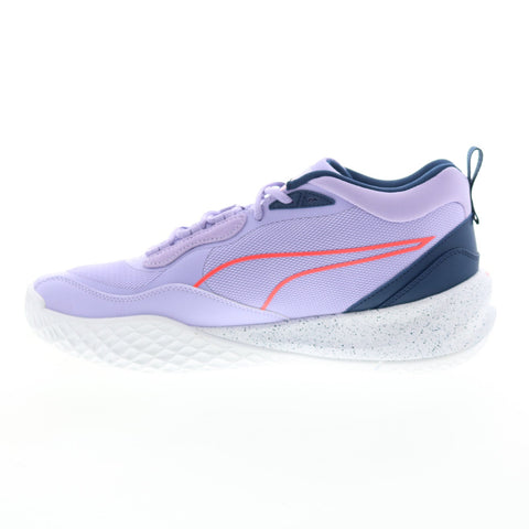 Puma Playmaker Pro Splatter 37757604 Mens Purple Athletic Basketball Shoes