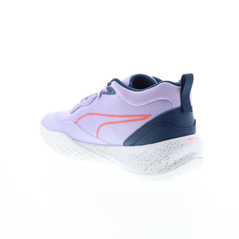 Puma Playmaker Pro Splatter 37757604 Mens Purple Athletic Basketball Shoes
