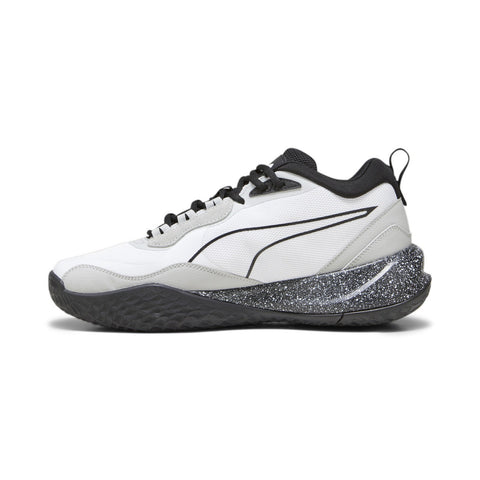 Puma Playmaker Pro Splatter 37757606 Mens White Athletic Basketball Shoes