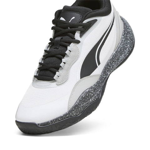Puma Playmaker Pro Splatter 37757606 Mens White Athletic Basketball Shoes