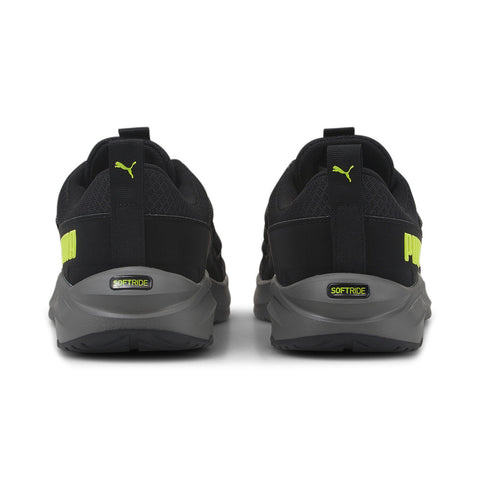 Puma Softride One4All 37767102 Mens Black Canvas Athletic Running Shoes