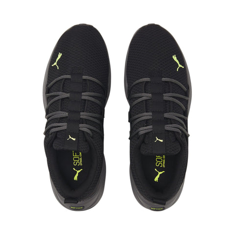 Puma Softride One4All 37767102 Mens Black Canvas Athletic Running Shoes